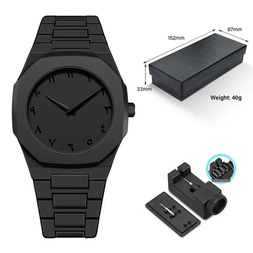 Arabic Matt Black Watch | Limited Edition