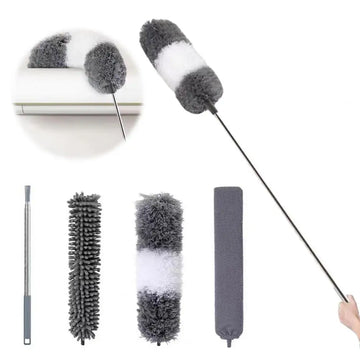 Extendable Microfiber Duster Brush Retractable Gap Cleaning Tool for Car And Furniture Household Dusting And Cleaning Essentials