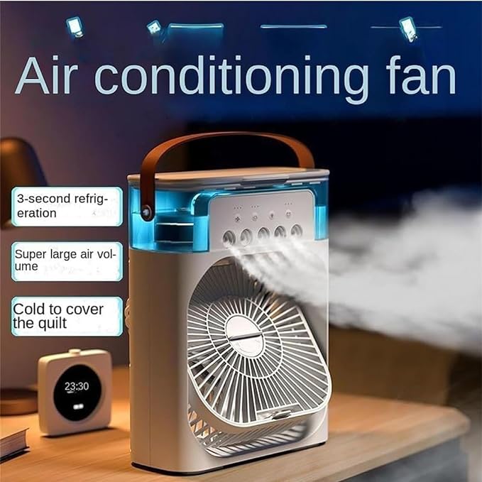 New Air Conditioner Air Cooler Water Cooling Spray Fan USB Desktop Humidification Fan Mini Air Cooling Fan
