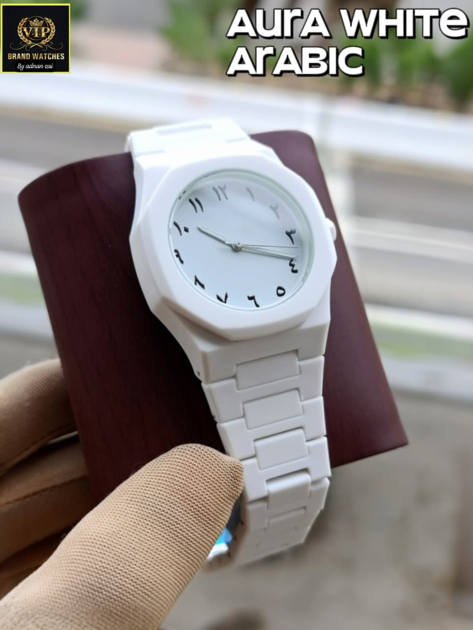 MOST DIMANDING AURA ARABIC WHITE WATCH